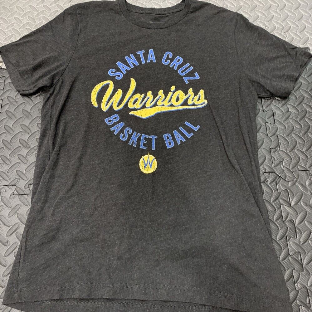 Rare NBA G League Santa Cruz Warriors Mens Shirt Large Basketball Grey Giveaway
